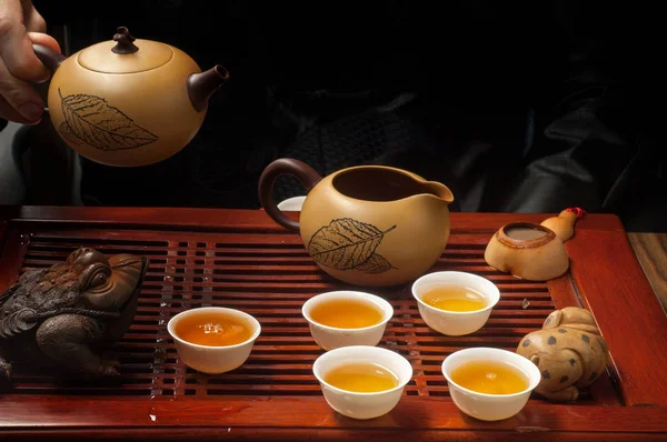 Herbata Chińska Kultura Odnosi Się Jak Herbata Jest Gotowa Także — Zdjęcie stockowe