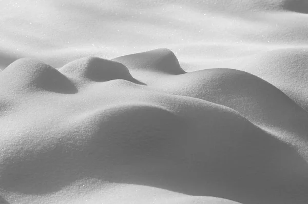 Hintergrund Winterfotografie Weißer Schnee Flauschig Luftigen Wirbelwinden Und Leise Boden — Stockfoto
