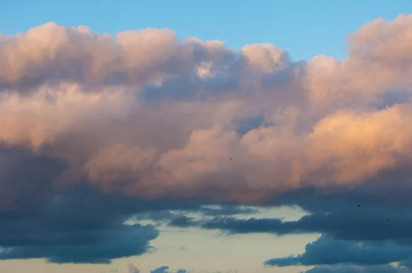 Lanskap Dengan Awan Langit Awan Saat Matahari Terbenam Matahari Terbit — Stok Foto