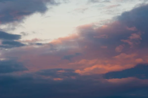 Paesaggio Con Cielo Nuvoloso Nuvole Tramonto Alba — Foto Stock