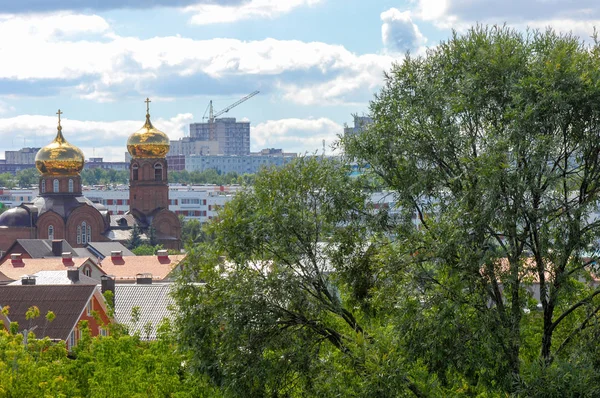 Paesaggio Urbano Tatarstan Russia Città Naberezhnye Chelny Giornata Estiva — Foto Stock