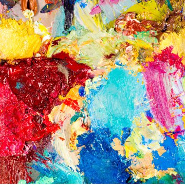 Ressam paleti. Sanatçının paleti