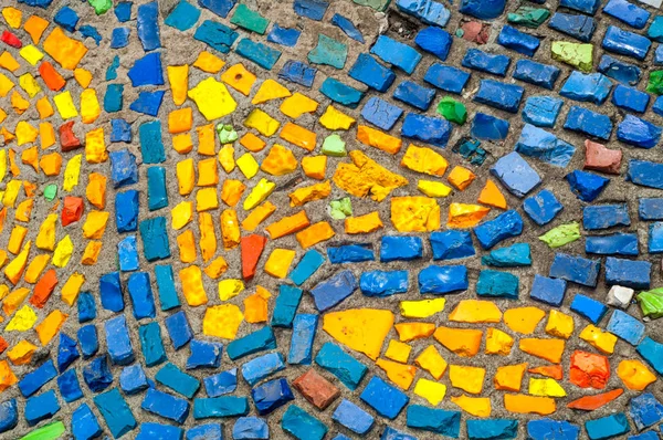 Textura Pozadí Vzor Detailní Foto Pestrobarevnou Mozaiku Kamenů Struktura Návrhu — Stock fotografie