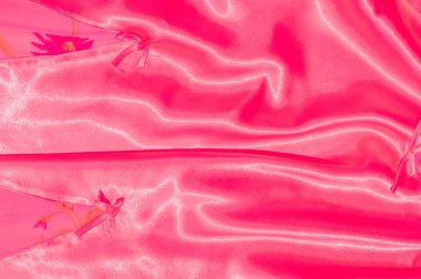 Doku, kumaş, arka plan. Lüks kumaş ya da sıvı dalgalar ya da dalgalı grunge arka plan kadife malzeme ya da lüks Noel ya da zarif arka plan ipek saten doku kırışıklıklar. Kırmızı, koyu kırmızı