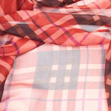 İpek kumaş dokusu. kırmızı hücre. Fotoğraf stüdyosu