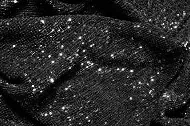 İle siyah kumaş yapmak bu siyah bebek Sequined gücü sürekli mesh kalıntılarının kaplama dairesel pırıltılar yoğun bir düzenleme tüm kaplama için ilk göz kamaştırıcı bir