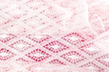 Doku arka plan deseni. Dantelli beyaz kumaş. Beyaz arka plan üzerinde el dantel. Beyaz guipure, nakış kumaş bir gelinlik, kartpostal, fotoğraf duvar kağıtları, afiş için,