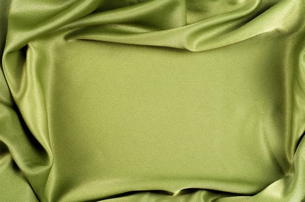 Textur Hintergrund Vorlage Tuch Seide Grün Crepe Chine Ein Feiner — Stockfoto