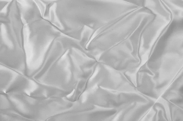 Tekstury Tła Wzór Białe Tkaniny Jedwabne Gładkie Elegancki Biały Jedwabiu — Zdjęcie stockowe