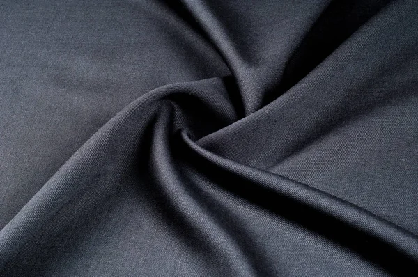 Textura Fondo Patrón Traje Lana Tela Gris Una Franela Genuina — Foto de Stock