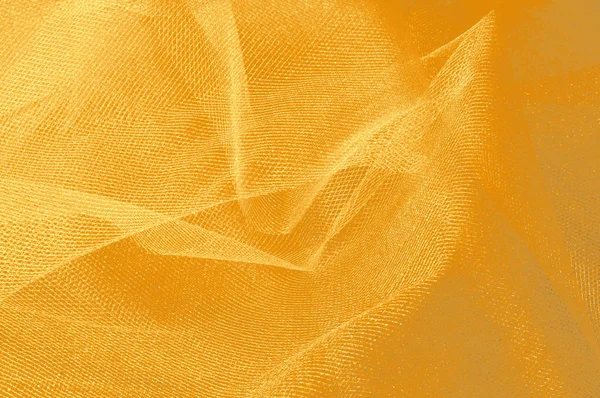 Textuur Achtergrond Patroon Gele Zijde Stof Gladde Elegante Gouden Zijde — Stockfoto