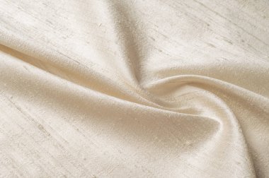 Doku arka plan deseni. Keten kumaş açık bej. Arka plan için hafif kahverengi keten kumaş dokusu.