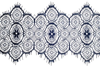 doku, arka plan, desen. dantel kumaş. koyu mavi renk. Zarif ve büyüleyici bir ilk için hazır, bu akşam mavi çiçek desenli dantel bir gece yarısı rüyadan Bahçe yapıldı.