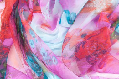 Pembe kumaş. doku. Stüdyo fotoğrafı