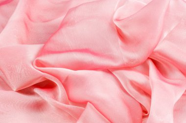 exture, arka plan, desen. İpek kumaş pembe, ince havadar ipek kumaş