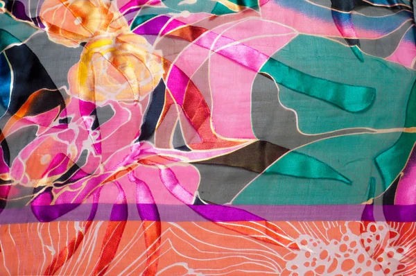 Tyg Textur Abstrakt Vallmo Vävnad Textil Material — Stockfoto