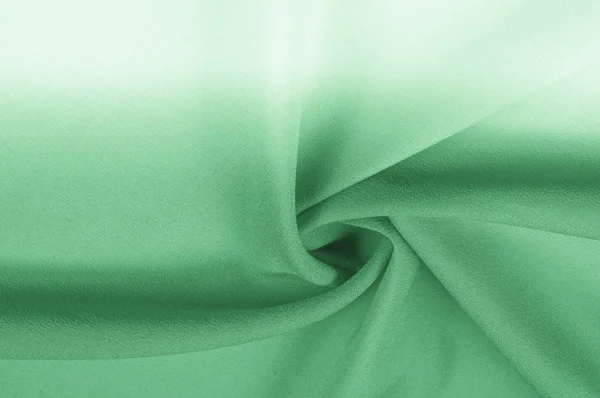 Textura Fondo Patrón Tela Seda Color Verde Pálido Parte Superior — Foto de Stock