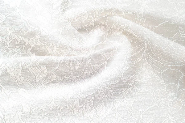 Textuur Achtergrond Afbeelding Witte Achtergrond Met Lace Bloem Patroon Van — Stockfoto