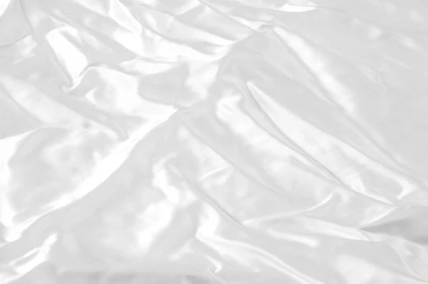 Texture Background Pattern White Silk Fabric Smooth Elegant White Silk — Stock Photo, Image