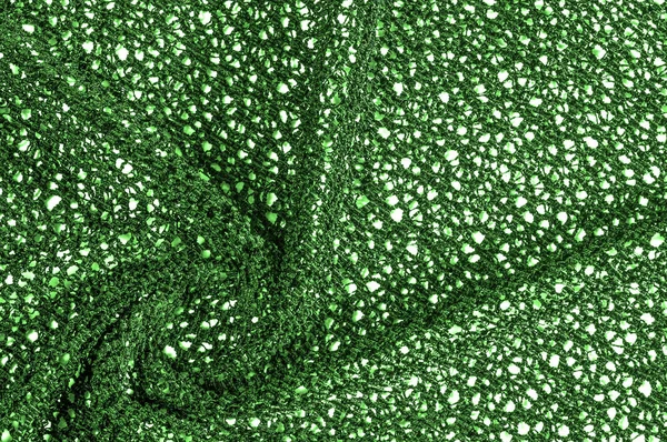 Υφή Μοτίβο Φόντου Δαντέλα Ύφασμα Χρώμα Πράσινο Του Μαλαχίτη Απολύτως — Φωτογραφία Αρχείου