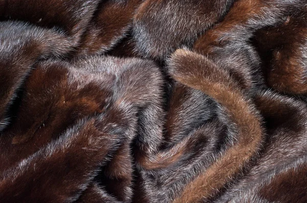 Texture Mink Fur Mink Coat Photo Studio — Stock Photo, Image