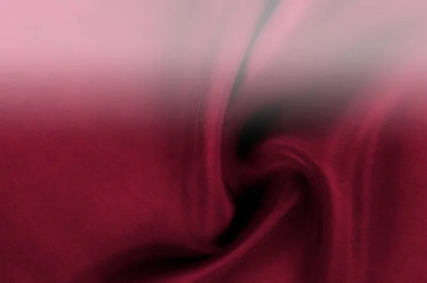 Текстура Толстая Шелковая Ткань Красная Цвет Красный Видим Везде Поп — стоковое фото