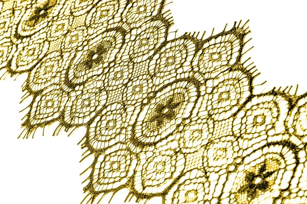 Doku Arka Plan Desen Dantel Kumaş Altın Kahverengi Güncel Trendler — Stok fotoğraf