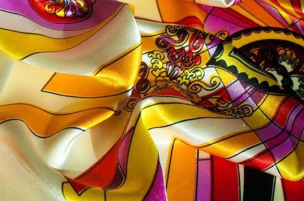 Doku, arka plan, desen. Kumaş ipek soyut desen. Varolan düşüncesinde ya da bir fikir olarak. Yün, pamuk veya benzer fiber yapılmış dokuma veya keçe kumaş.