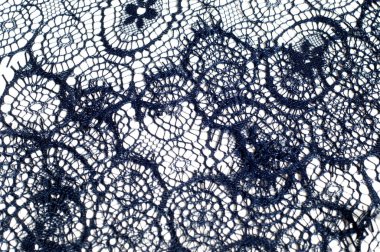 doku, arka plan, desen. dantel kumaş. koyu mavi renk. Zarif ve büyüleyici bir ilk için hazır, bu akşam mavi çiçek desenli dantel bir gece yarısı rüyadan Bahçe yapıldı.