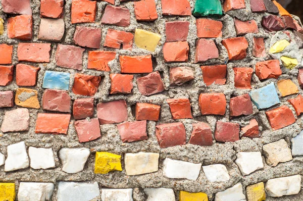 Doku, arka plan, desen. Portre fotoğraf çok renkli mozaik taş. Yapı tasarım dekor. Yüzme Havuzu duvar ve zemin kaplama