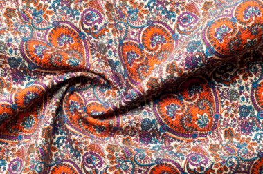 Doku arka plan deseni. Geleneksel Hint Paisley desen. Tekstil, sarma, dekor Dekoratif kenarlık.