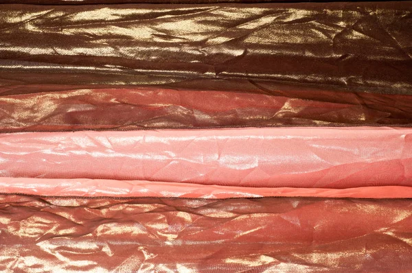 Pembe kahverengi şeffaf kumaş. doku. bornoz. Stüdyo fotoğrafı