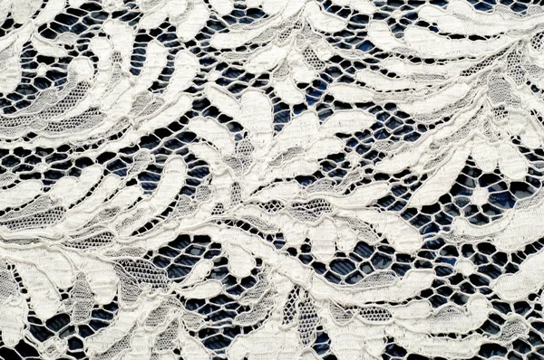 Fabric Lace Fine Open Fabric Typically One Cotton Silk Made — Stock Photo, Image