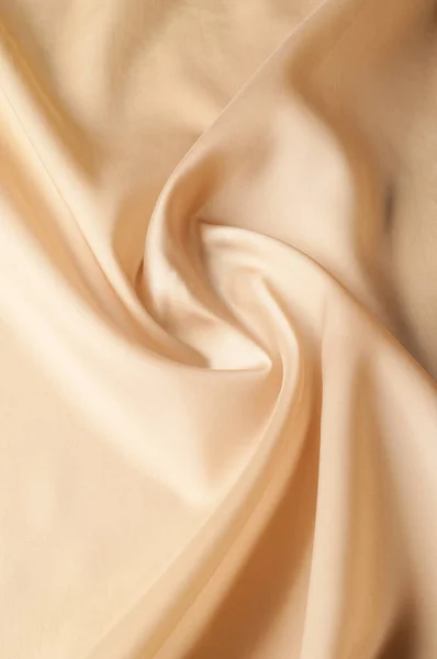 Textura Fundo Tecido Tecido Bege Tecido Seda Papel Parede Textura — Fotografia de Stock
