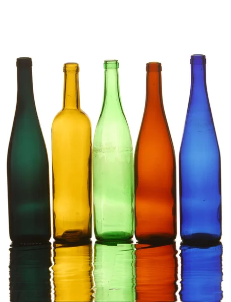 Decorative Empty Beautiful Bottles Texture Bottle — Stock Photo, Image