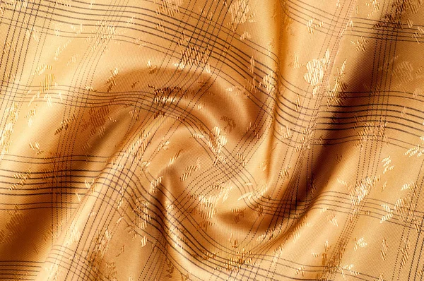Vzorek Pozadí Textury Hedvábné Tkaniny Hnědá Čokoláda Mléčnou Barvu Karneol — Stock fotografie