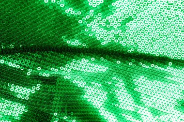 Arka plan doku, desen. Pullu ile koyu yeşil kumaştır. Pullu ile bir açıklama yapmak! Şık sunan Two-toned birleşiyor payetler naylon spandex üzerinde streç destek.