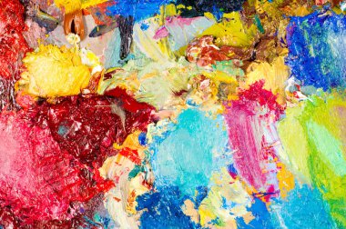 Ressam paleti. Sanatçının paleti