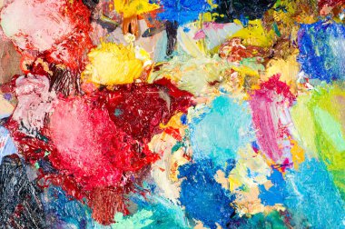 Ressam paleti. Sanatçının paleti