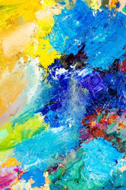 Ressam paleti. Sanatçının paleti