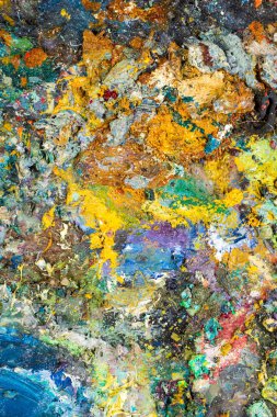 Ressam paleti. Sanatçının paleti