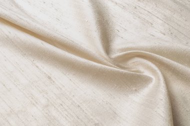 Doku arka plan deseni. Keten kumaş açık bej. Arka plan için hafif kahverengi keten kumaş dokusu.