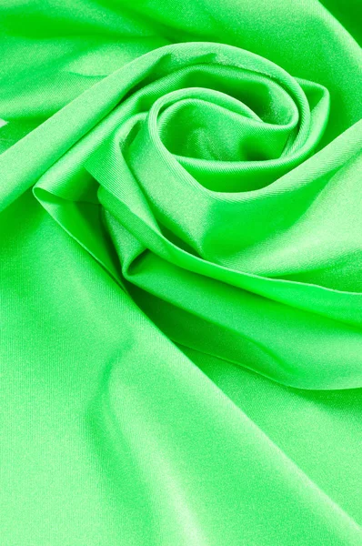 Green fabric texture. Woven fabric.  Photography Studio