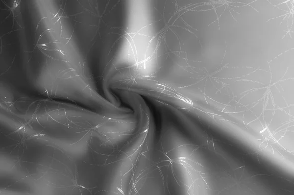 Textura Fundo Padrão Tecido Preto Seda Com Padrão Para Boêmios — Fotografia de Stock