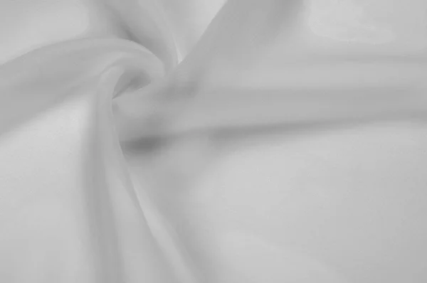 Patroon Sjabloon Witte Zijde Transparante Stof Ongeacht Een Verbluffend Staaltje — Stockfoto