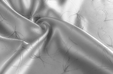 Yumuşak odak ipek kumaş siyah beyaz çizgiler bir desenle oluşturmak kendi eğilim bu siyah ve beyaz geometrik baskılı ipek boyalı bir desen ile minimalist tasarım standart olmayan bir görünümünü oluşturmak