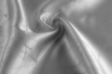 Yumuşak odak ipek kumaş siyah beyaz çizgiler bir desenle oluşturmak kendi eğilim bu siyah ve beyaz geometrik baskılı ipek boyalı bir desen ile minimalist tasarım standart olmayan bir görünümünü oluşturmak