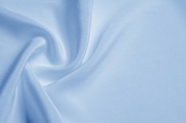 Doku arka plan deseni. Mavi ipek kumaş. Portre sakinleştirmek mavi ipek kumaş. Reklam alanı. Pürüzsüz zarif mavi ipek düğün arka plan olarak kullanılabilir.