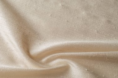 Doku arka plan deseni. Keten kumaş açık bej. Arka plan için hafif kahverengi keten kumaş dokusu.