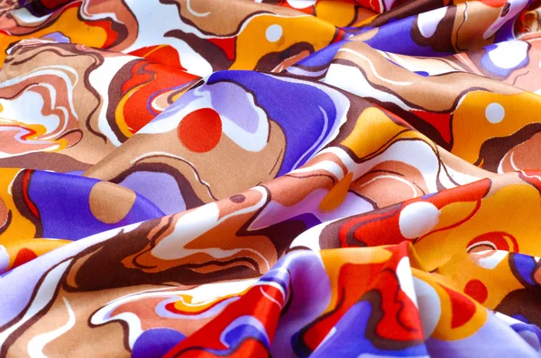 Textuur Achtergrond Zijde Stof Van Een Abstracte Kleuren Abstract Modern — Stockfoto